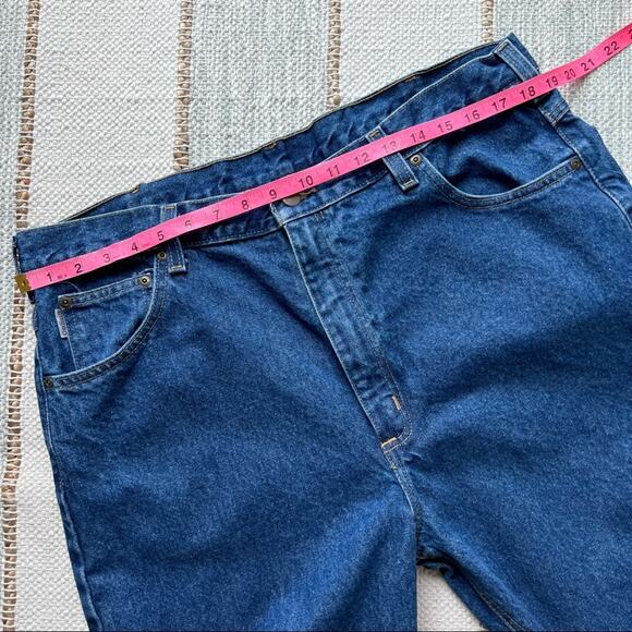Carhartt Blue Straight Leg Relaxed Fit Jeans Men’s 40 x 32 - Picture 4 of 9